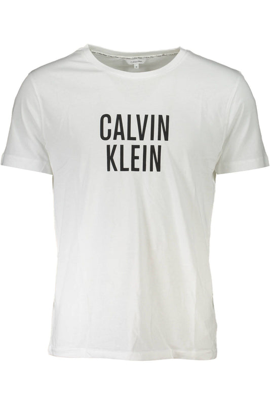 Sleek White Logo Tee with Organic Cotton