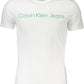 Sleek White Printed Cotton Tee