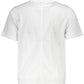 Elegant White Logo Tee With Print Details