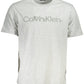 Sleek Gray Designer Tee with Iconic Logo