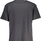 Elegant Embroidered Gray Cotton Tee