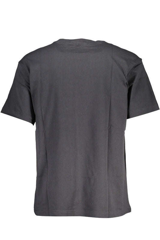 Elegant Embroidered Gray Cotton Tee