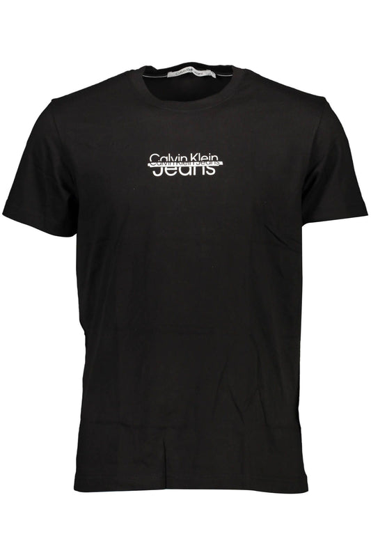 Sleek Printed Cotton Tee for Men