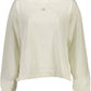 Elegant White Cotton Tee with Iconic Print