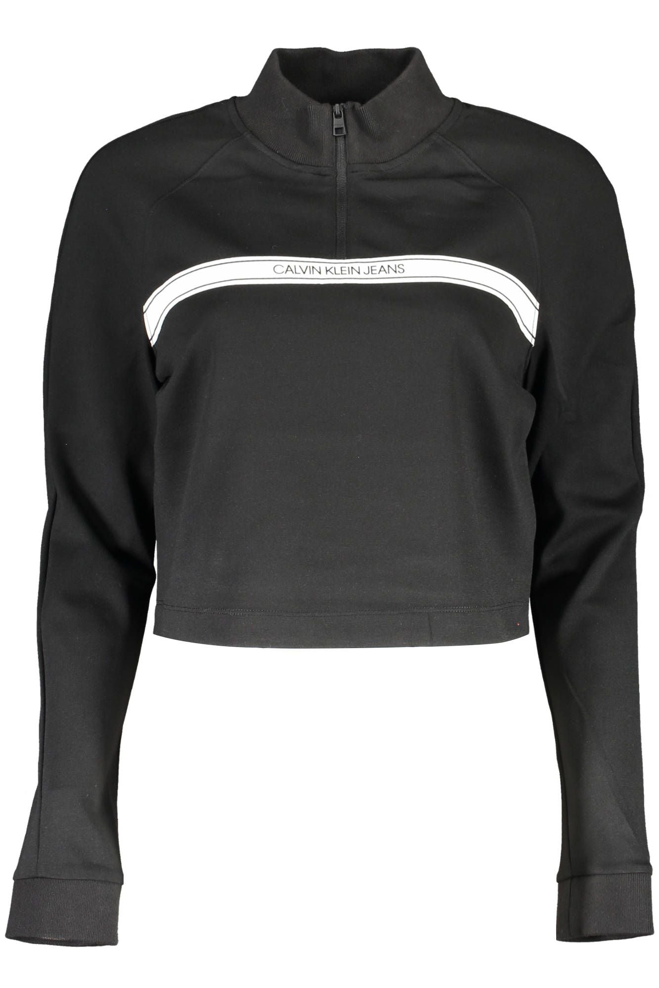 Elegant High Collar Zip T-Shirt - Contrasting Accents