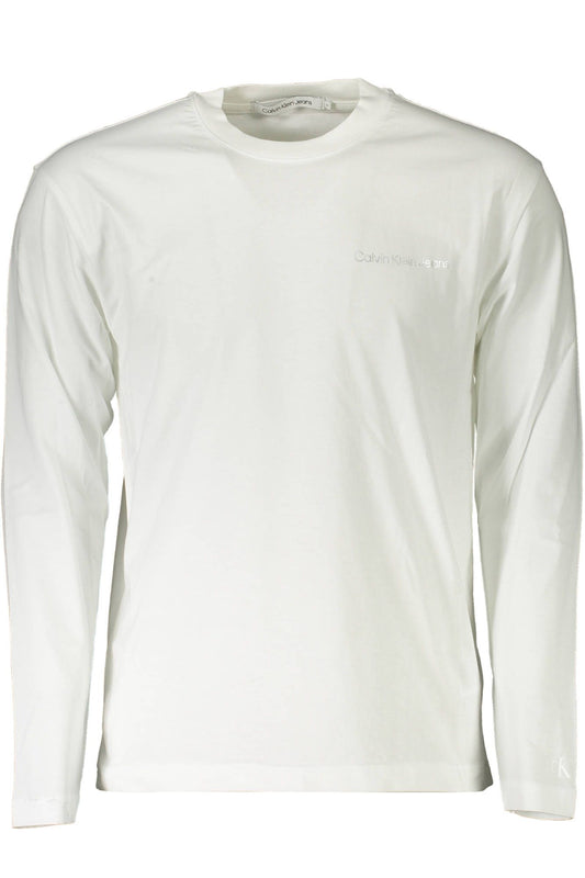 Elegant White Reflective Logo Tee