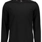 Sleek Black Embroidered Logo Tee