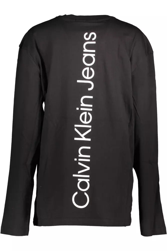 Sleek Reflective Logo Long-Sleeve Tee