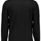 Sleek Black Embroidered Logo Tee
