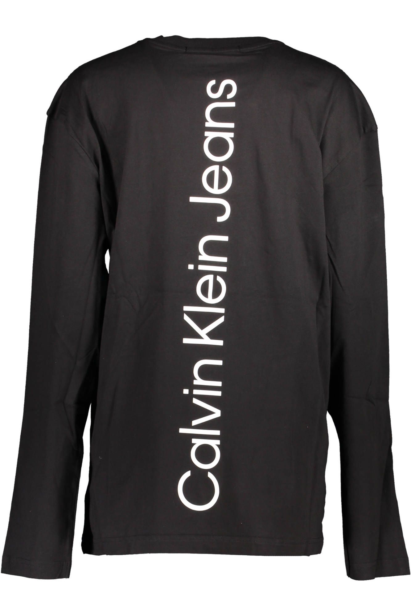 Sleek Cotton Long-Sleeve Tee with Reflective Logo