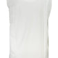 Sleek Sleeveless Embroidered Logo Tee