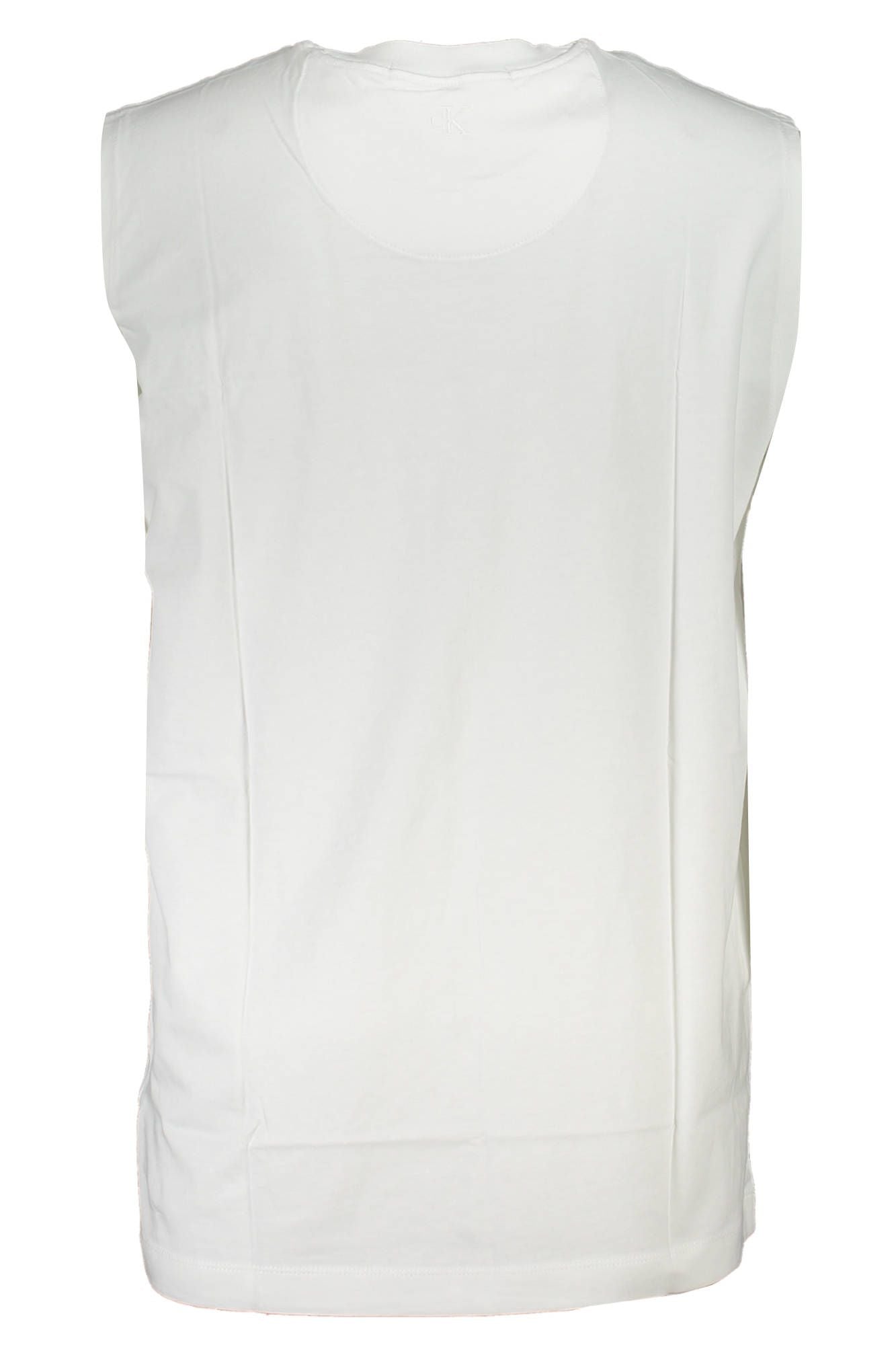 Sleek Sleeveless Embroidered Logo Tee