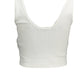 Chic White V-Neck Embroidered Top