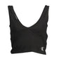 Chic V-Neck Embroidered Cotton Top