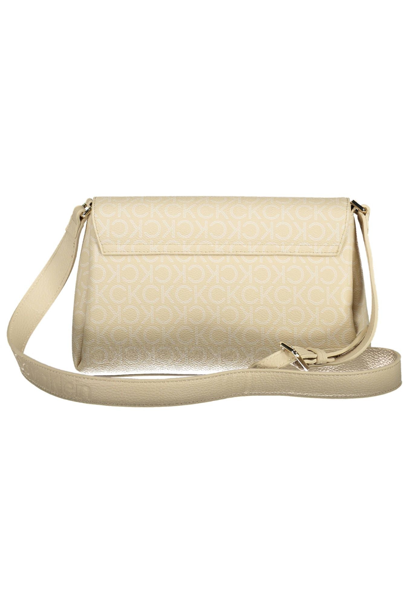 Elegant Beige Handbag with Adjustable Strap