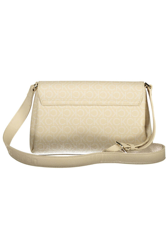 Elegant Beige Handbag with Adjustable Strap