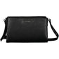 Eco-Chic Black Shoulder Bag with Contrasting Details