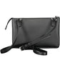 Sleek Black Dual Compartment Handbag