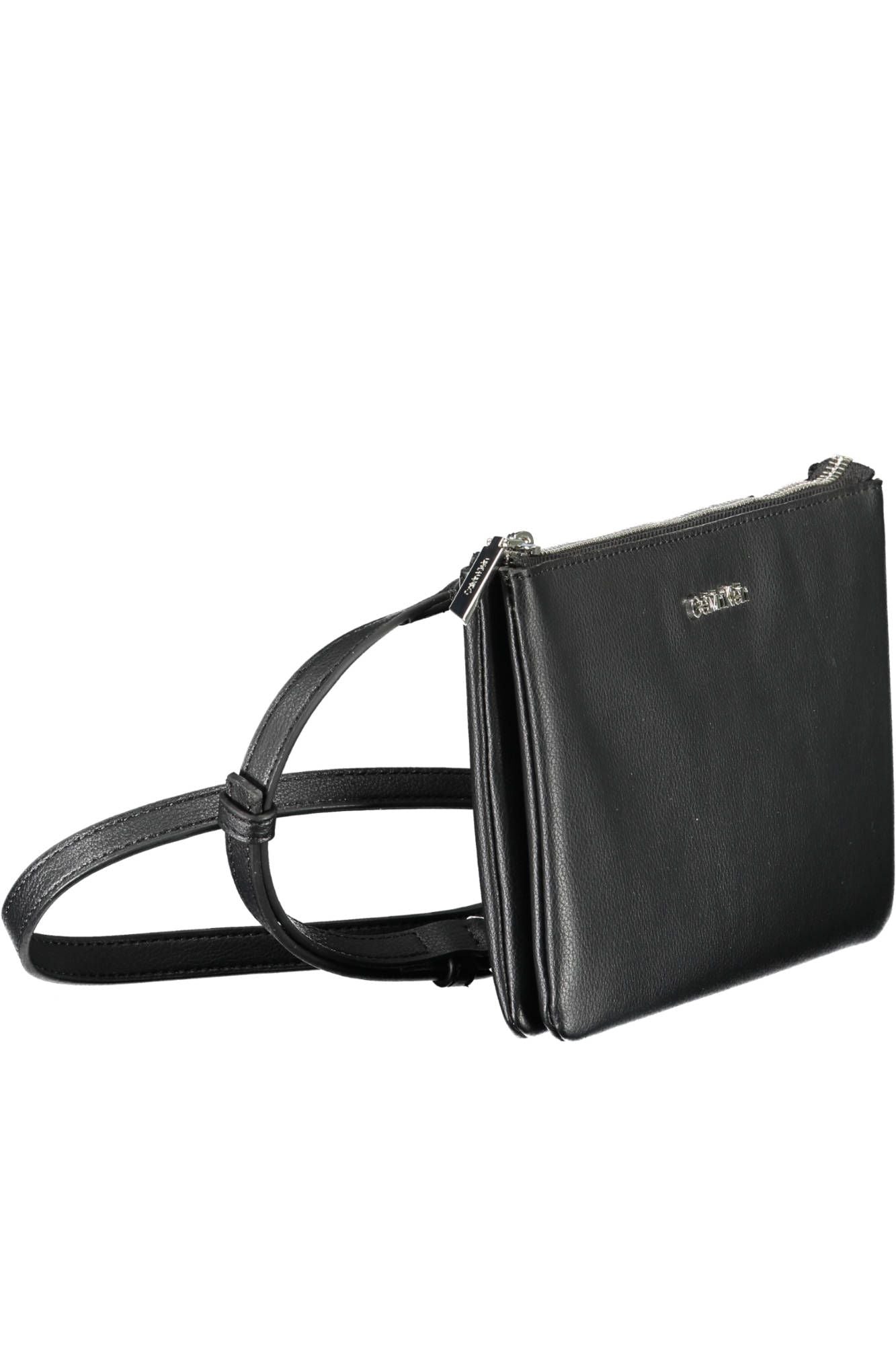 Elegant Black Shoulder Bag with Logo Detail