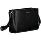 Eco-Chic Black Shoulder Bag with Contrasting Details
