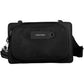 Sleek Black Recycled Shoulder Bag