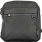 Sleek Black Recycled Polyester Shoulder Bag