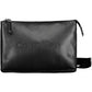 Sleek Black Shoulder Bag with Logo Detail