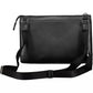 Sleek Black Shoulder Bag with Logo Detail
