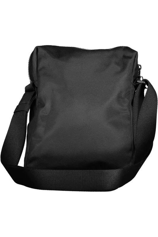 Sleek Black Shoulder Bag with Adjustable Strap