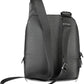 Sleek Black Shoulder Bag with Contrasting Details