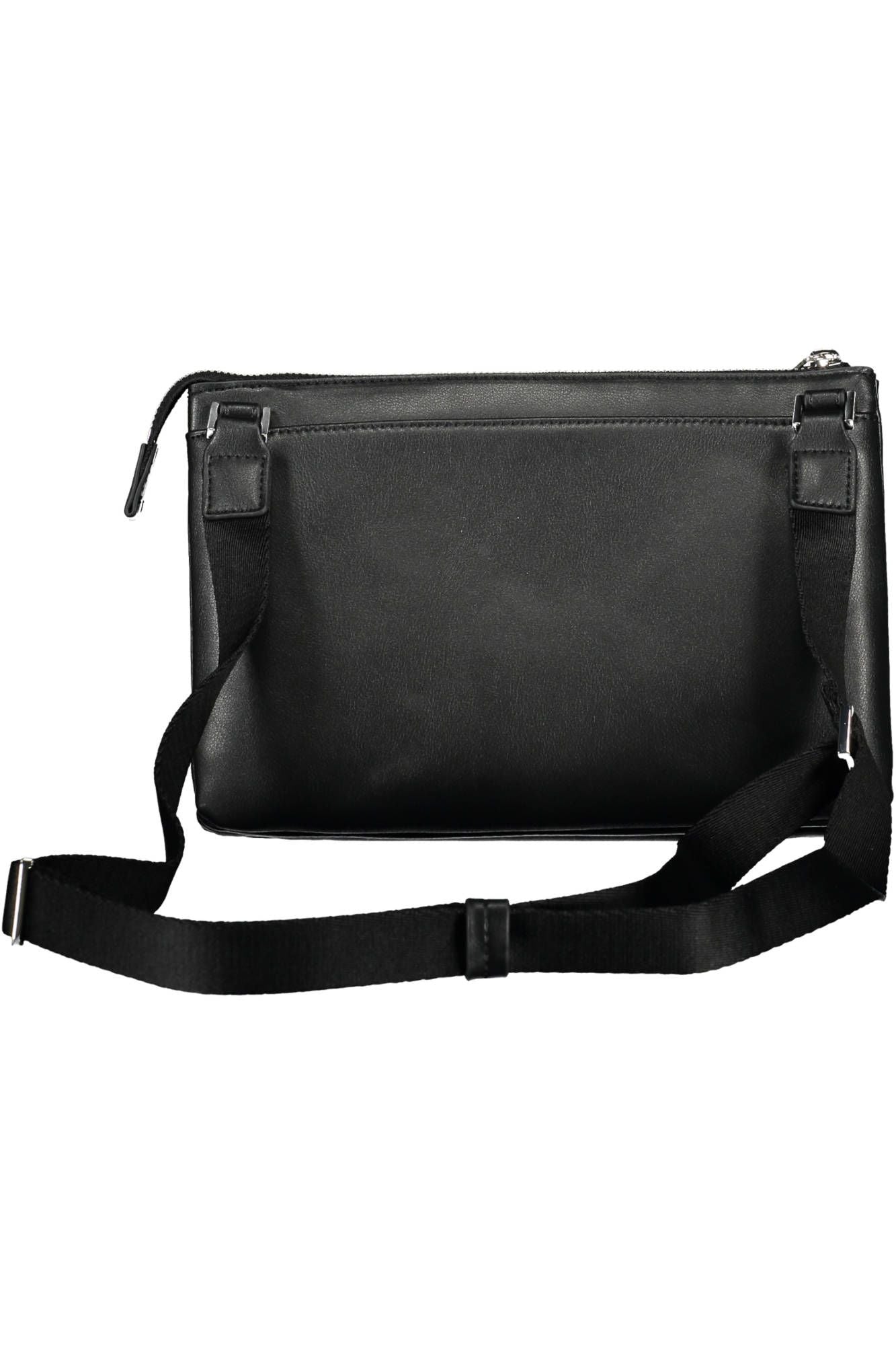 Elegant Black Shoulder Bag with Contrasting Details