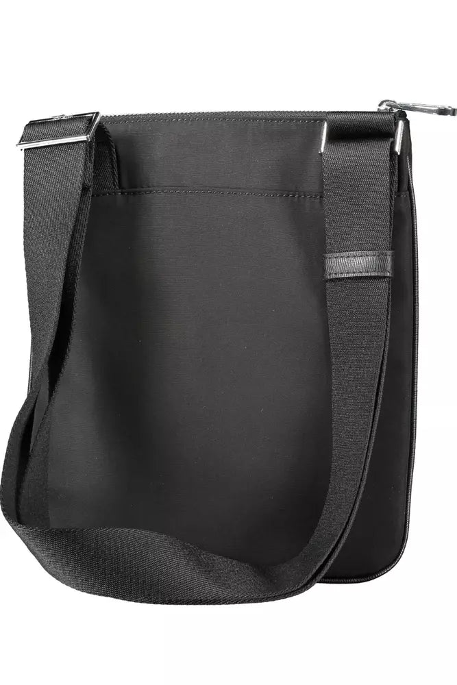 Sleek Black Shoulder Bag with Logo