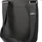 Sleek Black Recycled Polyester Shoulder Bag