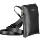 Sleek Black Shoulder Bag with Recycled Materials