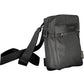 Sleek Black Recycled Polyester Shoulder Bag