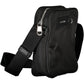 Eco Chic Black Shoulder Bag with Logo