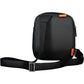 Elegant Black Shoulder Bag with Contrast Details