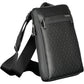 Sleek Black Recycled Shoulder Bag