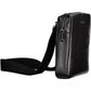 Elegant Black Shoulder Bag with Contrast Details