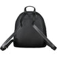 Chic Black Backpack with Sleek Logo Detail