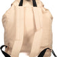 Eco-Chic Pink Backpack with Contrasting Details