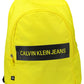 Chic Yellow Backpack with Laptop Pocket