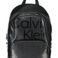 Eco-Elegant Black Backpack with Contrasting Accents