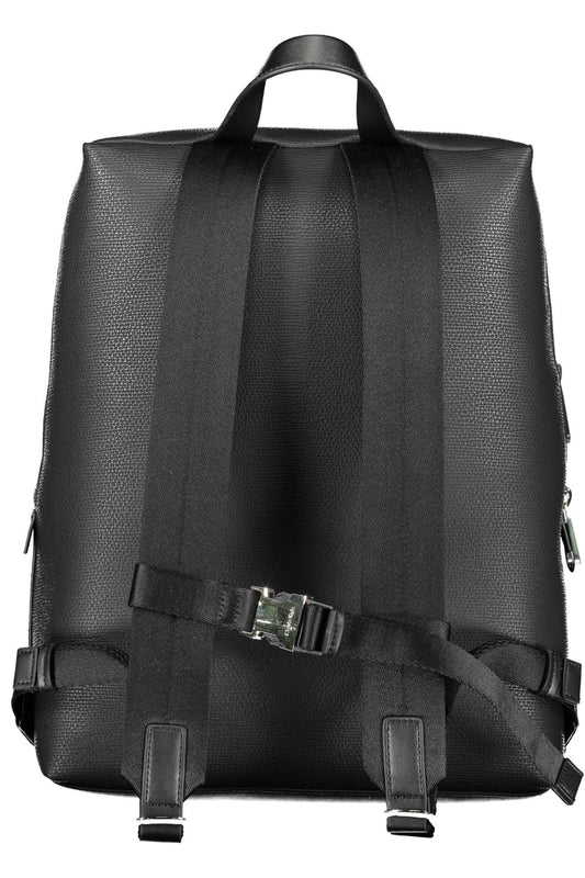 Eco-Conscious Chic Black Backpack