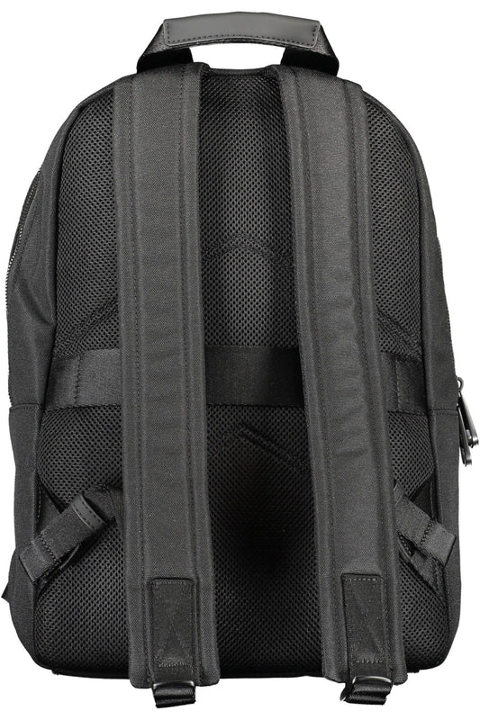 Sleek Recycled Polyester Backpack With Logo