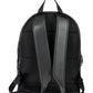 Eco-Elegant Black Backpack with Contrasting Accents
