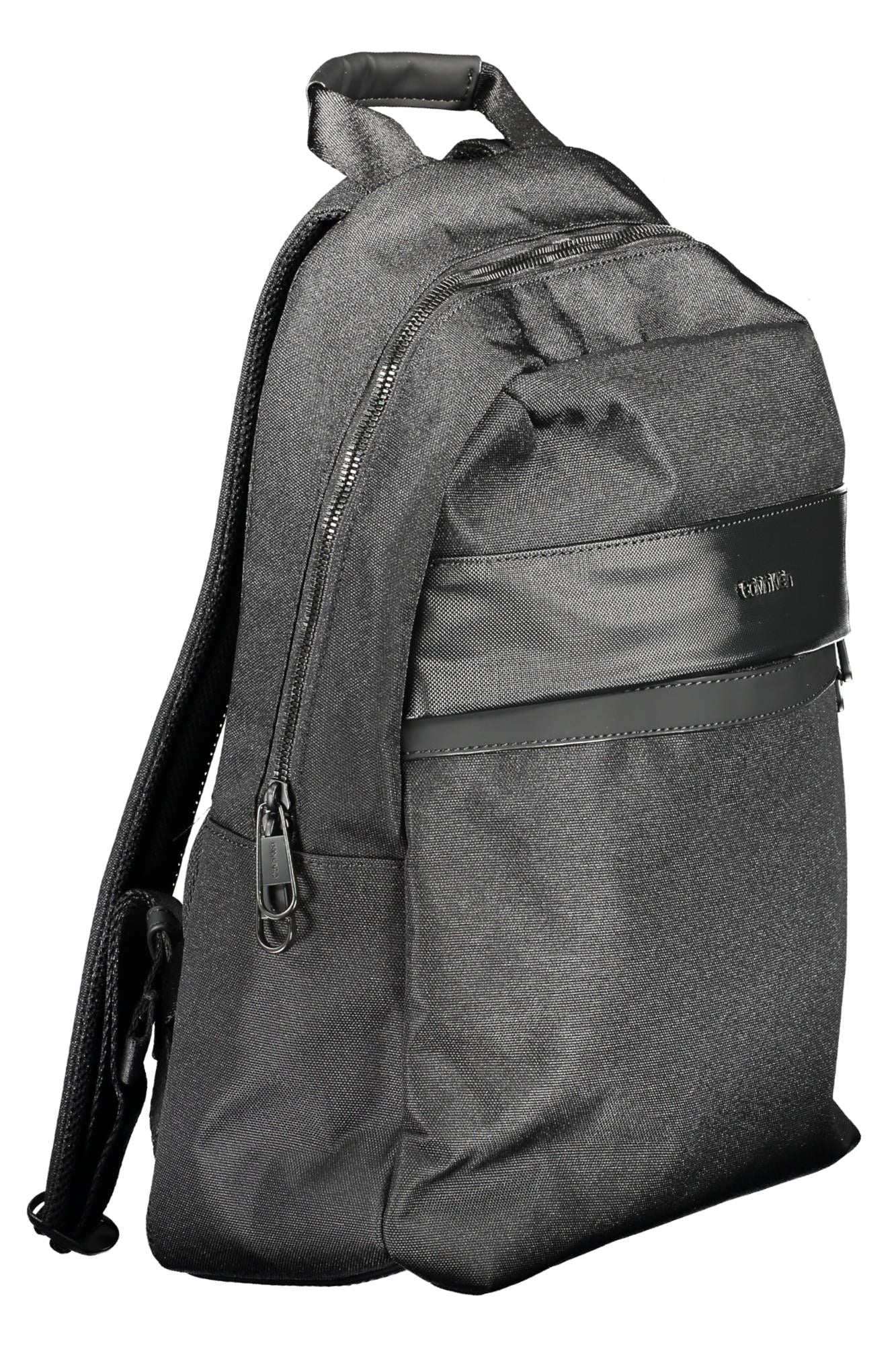 Sleek Recycled Polyester Backpack With Logo