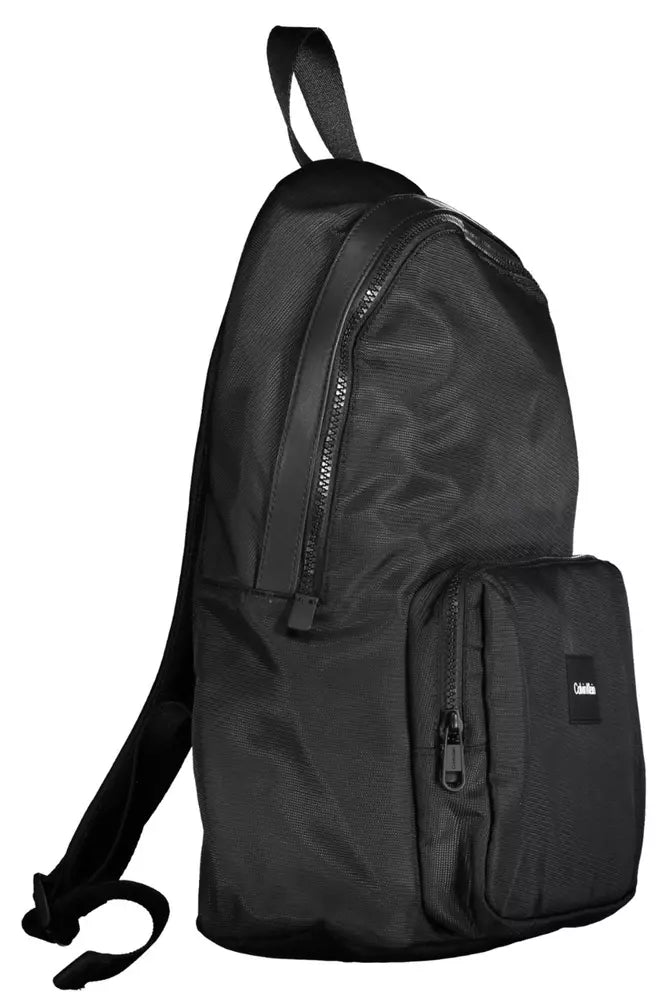 Eco-Conscious Sleek Black Backpack