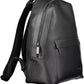 Sleek Black Urban Backpack with Logo Detail