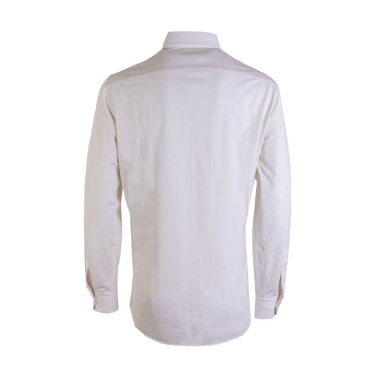 Elegant White Cotton Classic Shirt